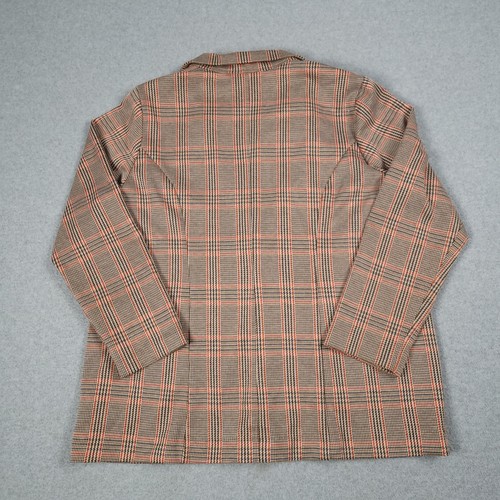 Liverpool Los Angeles Blazer Jacket Women XL Beige Plaid Stretch Office Career - Picture 3 of 15