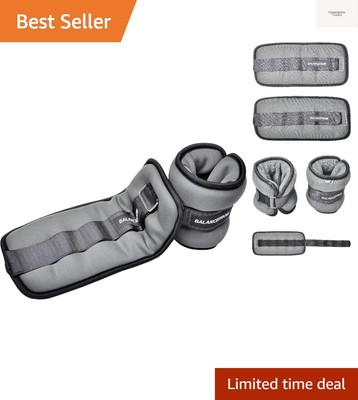 Fully Adjustable Ankle Wrist Arm Leg Weights, 1-20LBS, Multiple Options