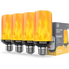 upgraded Flame Led Flame Light Bulbs 4mode Flickering Light Bulbs With Upside
