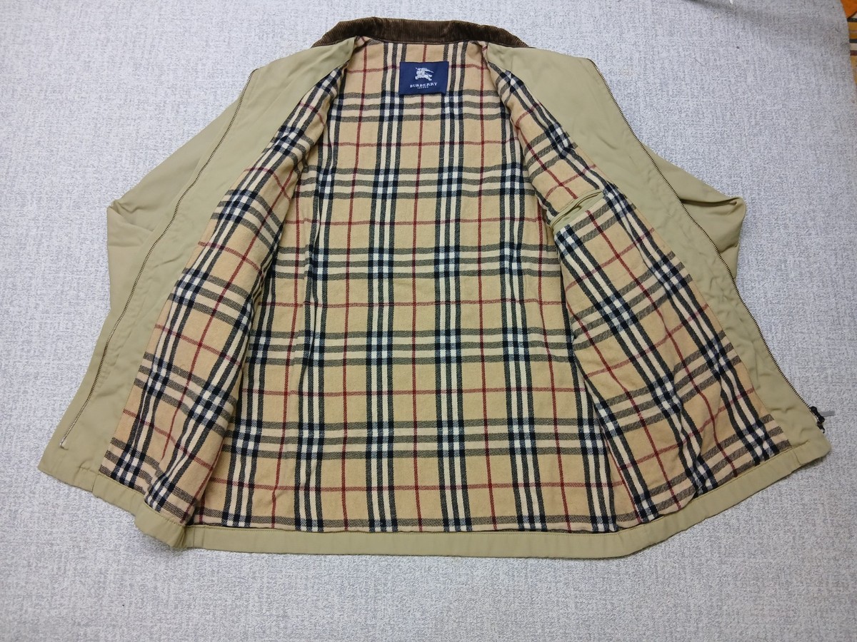 「美品」BURBERRY London ジャンパー Burberry London Coat Men's Winter Jacket Logo Wool Lining Overcoat