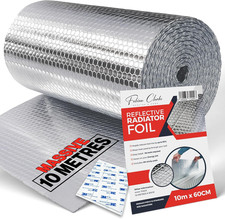 Radiator Foil Reflector Roll 10 Metres – Heat Reflective Insulation Roll Foil Sh
