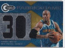 2010-11 Totally Certified David West Fabric of the Game Jumbo Jersey 073/299