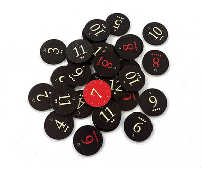 Dark Mode Replacement Number Tokens Compatible with Catan'S Settlers of Catan 5-