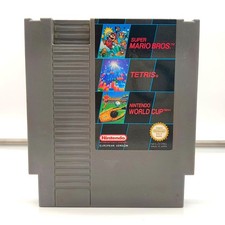 3 IN 1 ( MARIO BROS + TETRIS + WORLD CUP ) - EDIZIONE FRG PAL B - NINTENDO NES