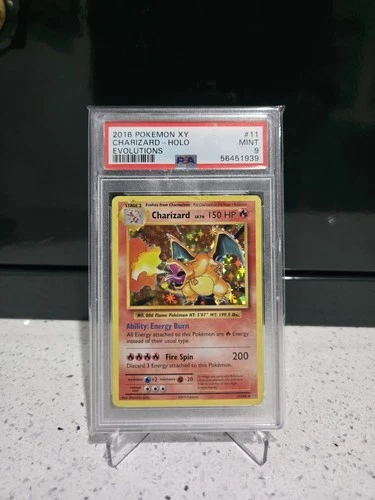 2016 POKEMON XY EVOLUTIONS #11/108 CHARIZARD HOLO RARE PSA 9