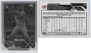 2023 Topps Chrome Negative Refractor Spencer Steer #146 Rookie RC