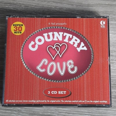 Country Love 3 CD Set 2003 K-Tel Super 30 Hits Country Compilation