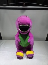 2017 Fisher Price Speak N Sing Barney 26 Large Talking Singing Plush