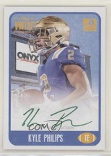 2021 Onyx Vintage College Auto Green Ink /50 Kyle Philips #CAKP Auto 5ov