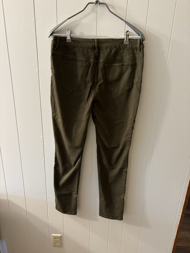 Chicos The Platinum Legging Jeans Women’s Pant Size 1 Olive Green Skinny Ankle - 第 5/10 張圖片
