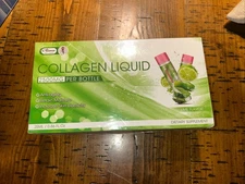 NEW Alliwise Collagen Liquid 2500mg Per Bottle Lime Flavor  30 Servings