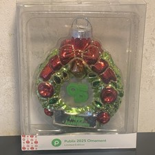 New 2025 Publix Christmas Ornament Limited Edition 95 Years Wreath