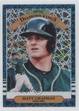 2019 Donruss Optic Diamond Kings Teal Velocity Prizm 31/35 Matt Chapman #12 3b3