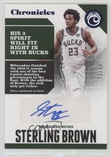 2017-18 Panini Chronicles Auto Blue 72/99 Sterling Brown #CA-SBR Auto 0q0