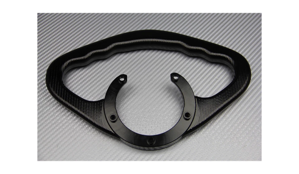 Poignée Passager alu fixation réservoir Couleur Noir YAMAHA FZR 1000 1989-1995 - Photo 3/4