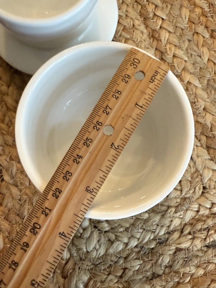 White Porcelain Butter Bell French Country Classic - Image 4 of 4