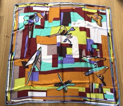 Emilio Pucci Seidentuch 34  x 34  Abstrakt Wunderschön Top Zustand