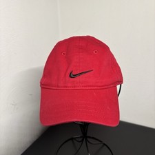 Nike Infant Red Baseball Cap Hat Hook and Loop