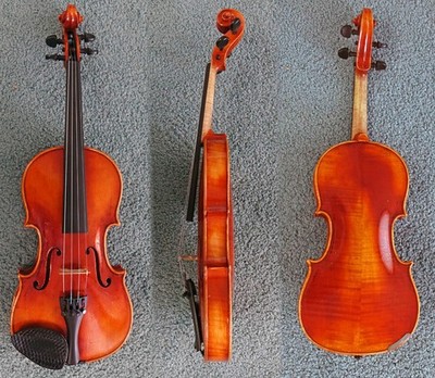 RESTORED VTG KARL HOFNER 3/4 VIOLIN BUBENREUTH GERMANY W/CASE BOW SHOULDER REST