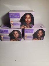 Dark  Lovely Triple Nourished 3 Pack/Box Silkening Kit Fiber Strength Moisture