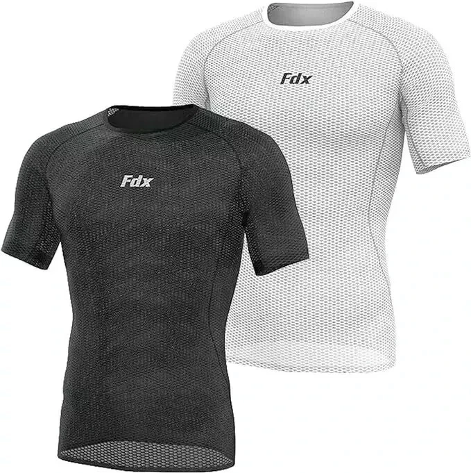 2 x Mens Half Sleeve Cool Mesh Base Layer Lightweight Running Cycling jersey/Top
Opens in a new wind