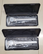 Set of 2 HFS R 0- 6" Stainless 4 Way Dial Caliper Imperial .001" Shock Proof