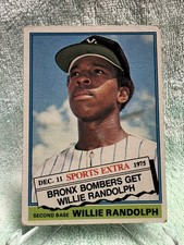 1976 Topps Traded baseball Willie Randolph Rookie card #592T EX. rookie card picture