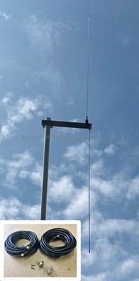 Scanner Antenna + Coax Cable for Uniden, Whistler, Bearcat scanners.
