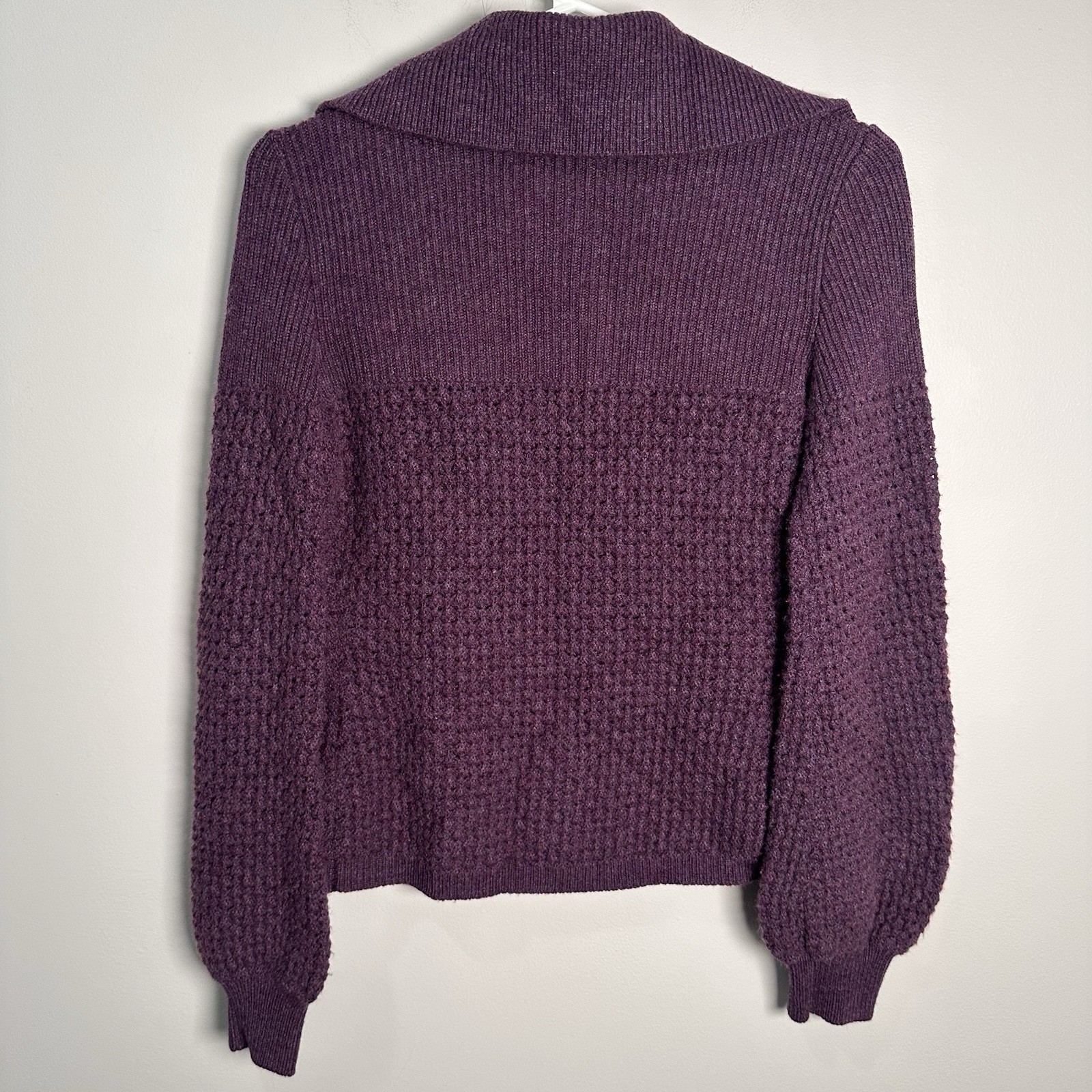 100percent Cashmere Cardigan LORO PIANA  Women’s Purple Sweater Made In Italy 42 image 4