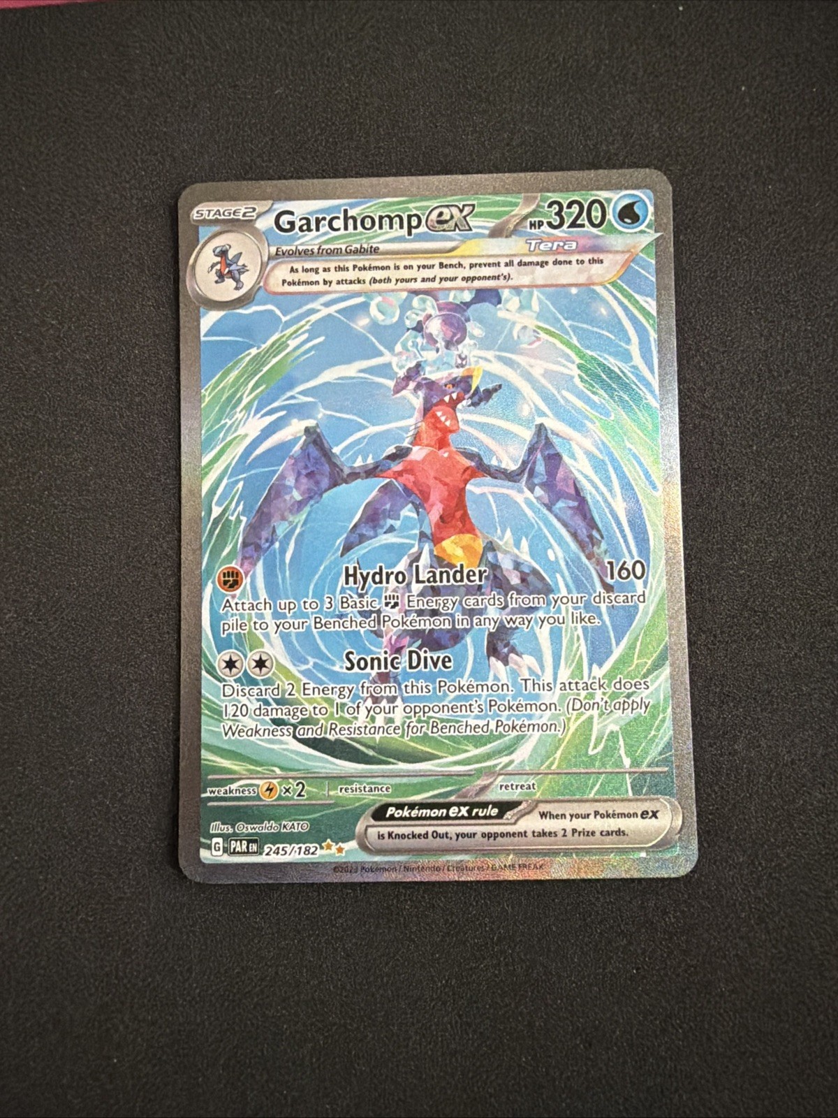 Garchomp ex 245/182 Sv04: Paradox Rift Holo NM/M
