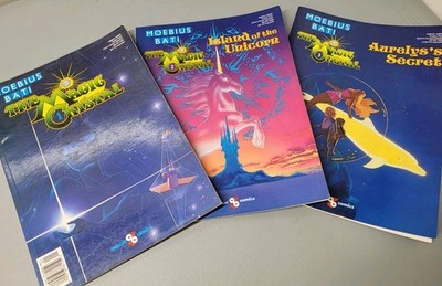 Lot of 3 Moebius Bati The Magic Crystal #1-3 Graphic Novel 1990 Island Of Uni