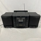 JVC PC-XC10BK Boombox Stereo 3 CD Changer Cassette Player Remote Vintage TESTED