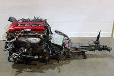 JDM NISSAN S13 SR20DET 2.0L 4CYLINDER RED TOP ENGINE & 5SPEED TRANS & WIRING/ECU