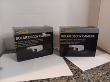 Two Decoy Security Solar Powered Decoy Cameras BOTH FOR 12.99