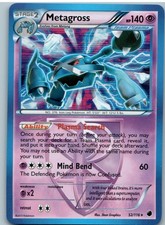 Metagross 52/116 Holo Rare Plasma Freeze Pokemon Near Mint