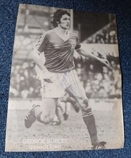 George Burley Ipswich Town Hand signed football picture. Original Signature.