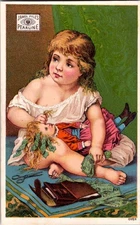 Antique Victorian Trade Card - James Pyle - Pearline Soap - New York 