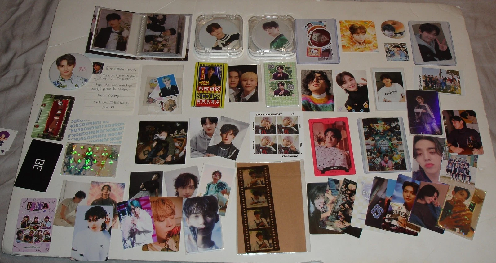 Korea K-pop Seventeen BTS  Photocard  Photo-cards Pins Stickers LOT image 6