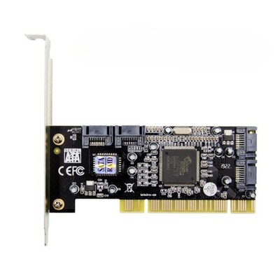 PCI To 4-port SATA Expansion Card SiI3114 Chip RAID Controller for SSD Drive