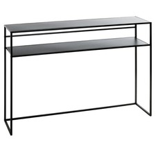 Console Design en Métal "Mino" 112cm Noir Laqué