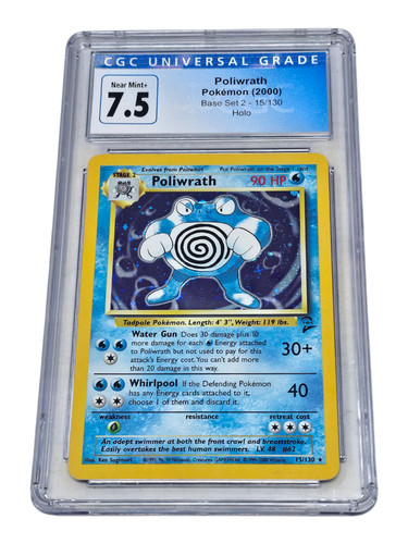 Poliwrath graded CGC 7.5 for sale on eBay