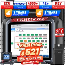 2026 Xtool D8w Auto Full Diagnostic Tool Bi-directional Wifi Scanner Topology 