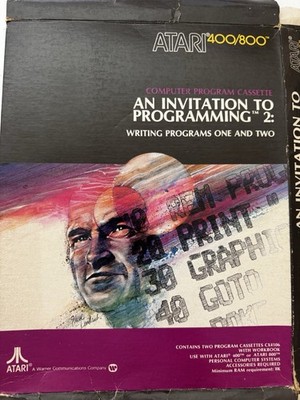Atari 400/800/XE/XT An Invitation To Programming Cassette Tape In Box CX-4101 