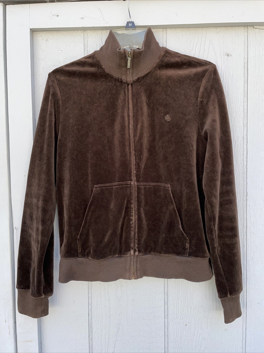 ジャケット・アウター LAUREN\" Black Velour Fabric Short Jacket Lauren Ralph Lauren Jacket Womens Petite Small Velvet Long