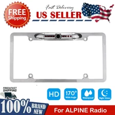 Backup Camera Rearview License Plate Frame for Alpine iLX-407 iLX407