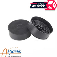 Genuine Zanussi Cooker Hood Carbon Filters ECFB03 125mm Diameter x 2