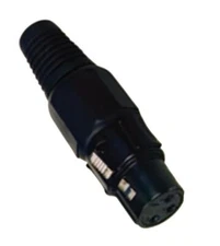 PROCRAFT PC-TX003 3-Pin Female XLR Lo-Z Cable Mount Connector - BLACK