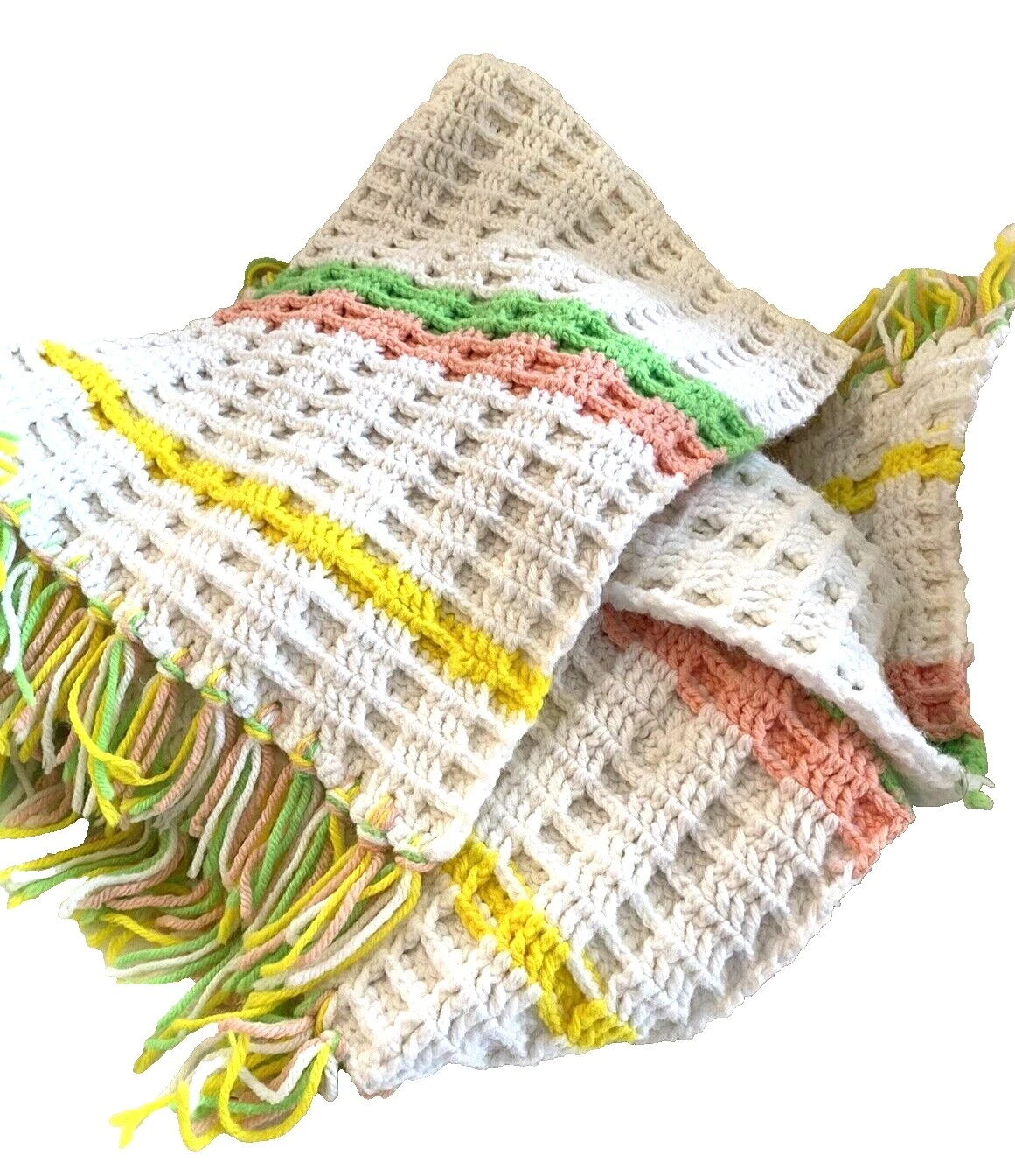 Handmade Knitted Vintage/Retro Afghans & Throw Blankets