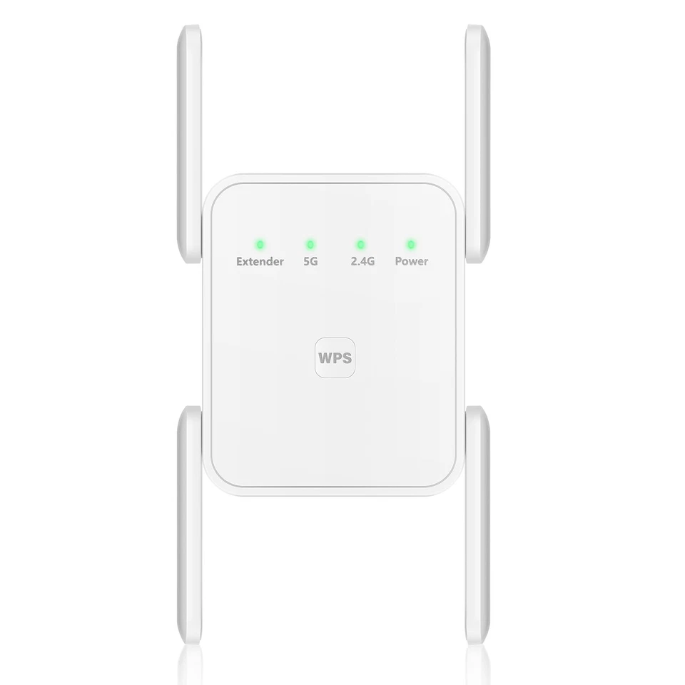 1200Mbps WiFi Range Extender Repeater Wireless Amplifier Router Signal Booster - Image 4 of 4