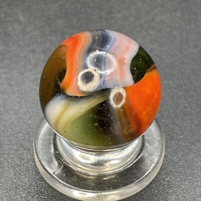 Peltier Marble Peltier Multi Color Marble Vintage Marbles 0.629 